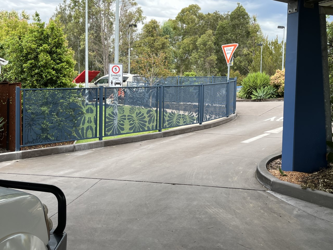 Textured Deep Ocean pool fencing, Gosford NSW