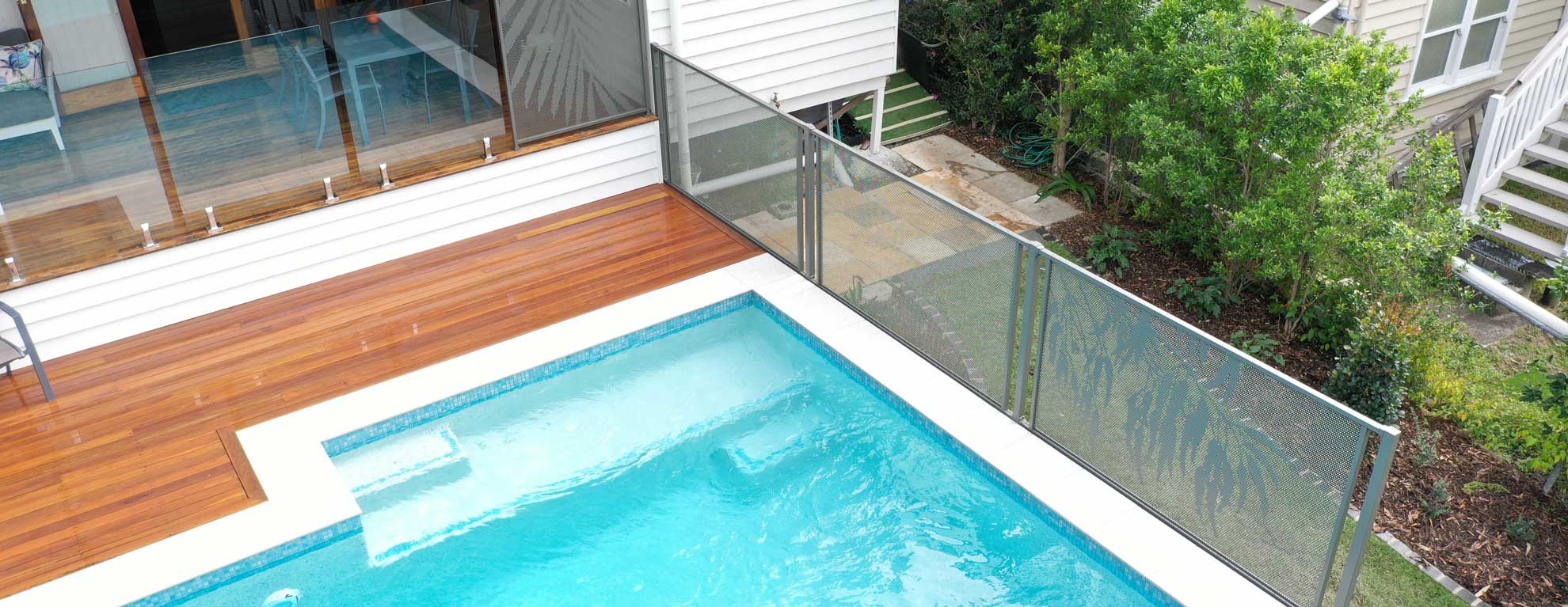 Easy-clean Pool Perf fencing, Queensland
