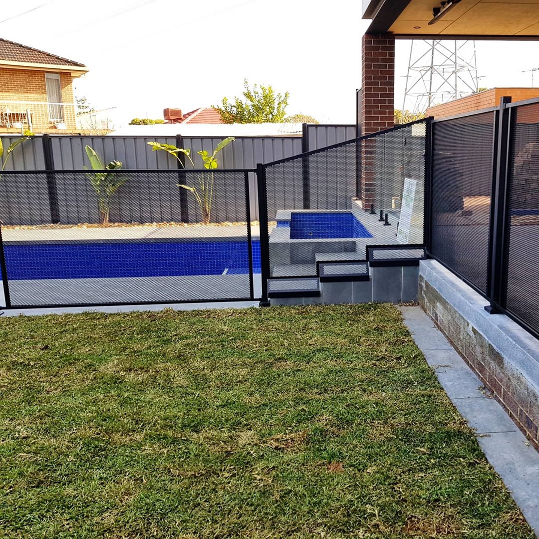 Pure Perf fencing on a backyard deck, Victoria