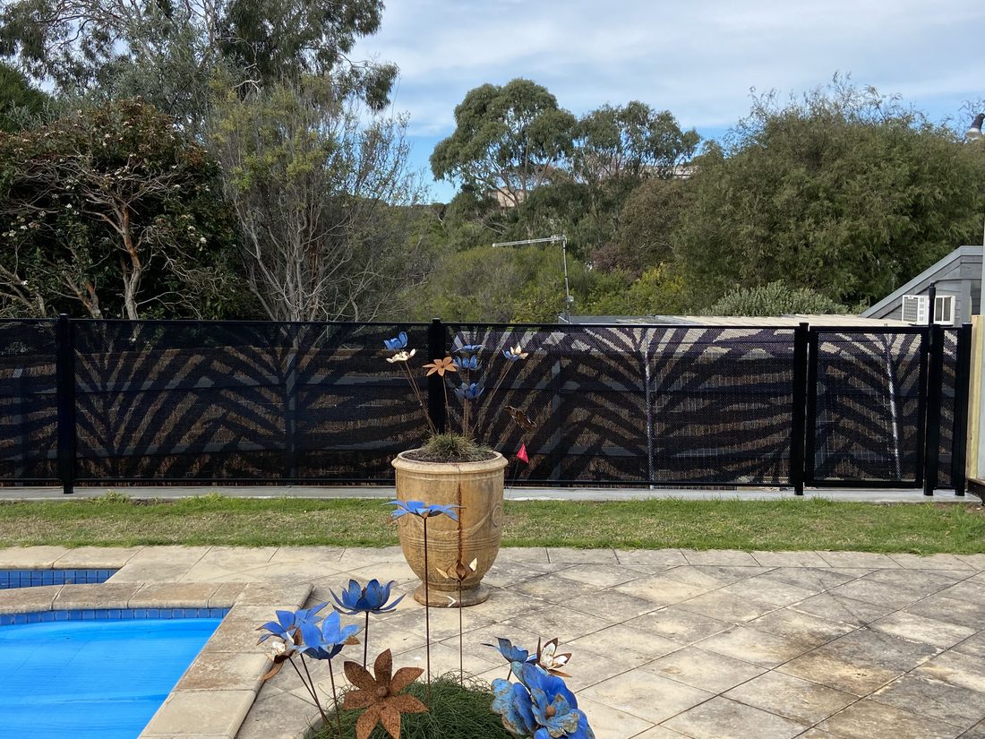 Genuine Pool Perf perforated pool fencing detail, Melbourne